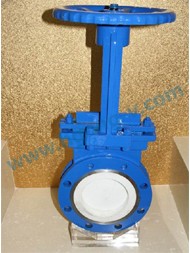 DIN cast steel flange knife gate valve
